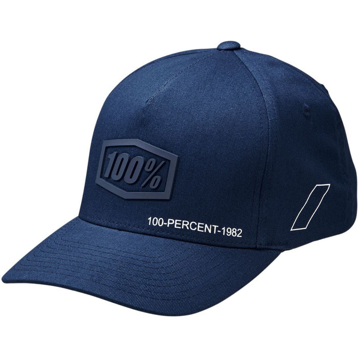 100% Shadow Flexfit Hat (Large/X-Large) (Navy)