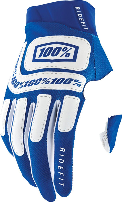 100% RIDEFIT Motocross Gloves - MX Dirt Bike & Powersport Riding Gear for Men