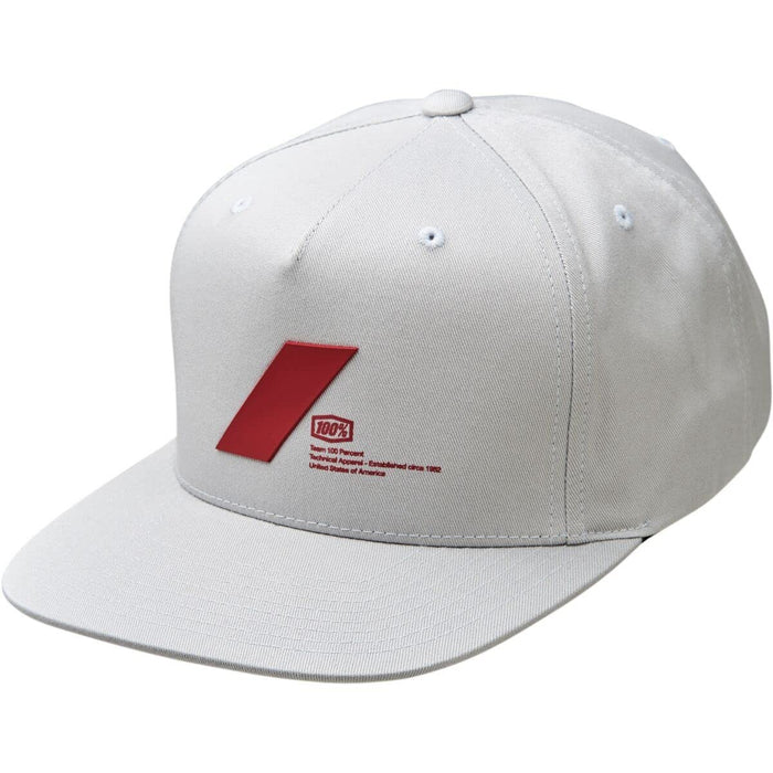 100% Forward Snapback Hat (LIGHT GREY)