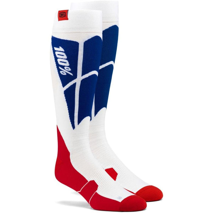 HI SIDE Thin Moto SockWhite/Blue