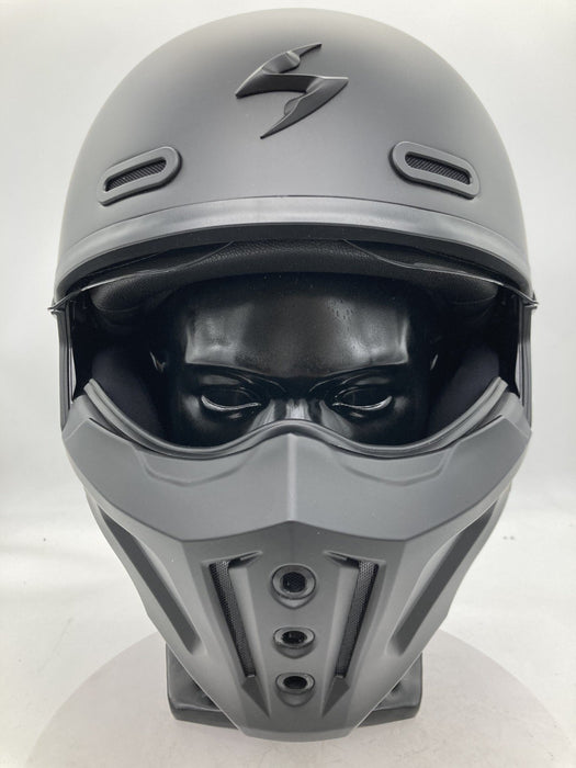 Scorpion Exo Covert-X Matte Black Open Face Helmet Motorcycle Size M