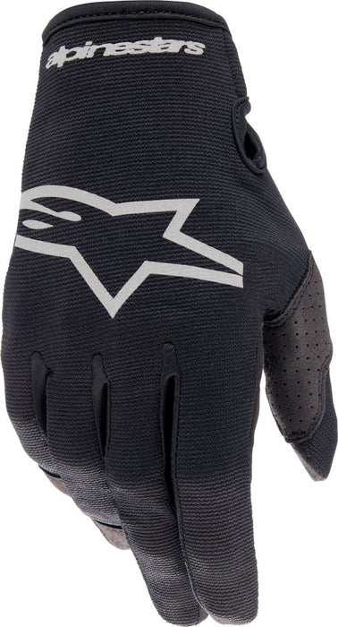 Alpinestars 3561823-1419-XXL: Radar Gloves Black/Brushed Silver 2X