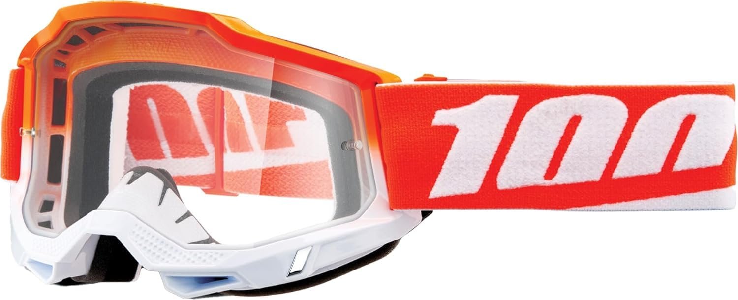 100% Accuri 2 Motocross & Mountain Biking Adult Goggles (Matigofun - Clear Lens)