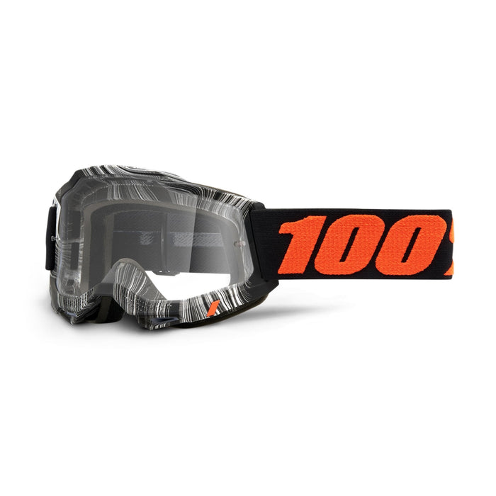 100% Accuri 2 Motocross & Mountain Biking Adult Goggles (Geospace - Clear Lens)