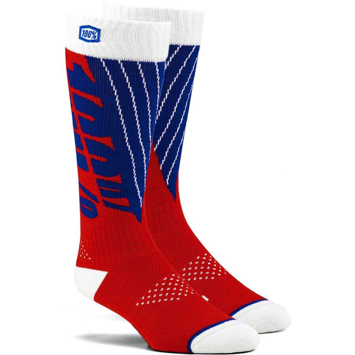 TORQUE Thick Comfort MX SockRed/Blue