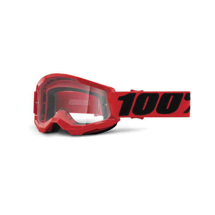 100% Strata 2 Junior Motocross & Mountain Biking Goggles - MX, MTB, Dirt Bike, Power Sport Protective Eyewear
