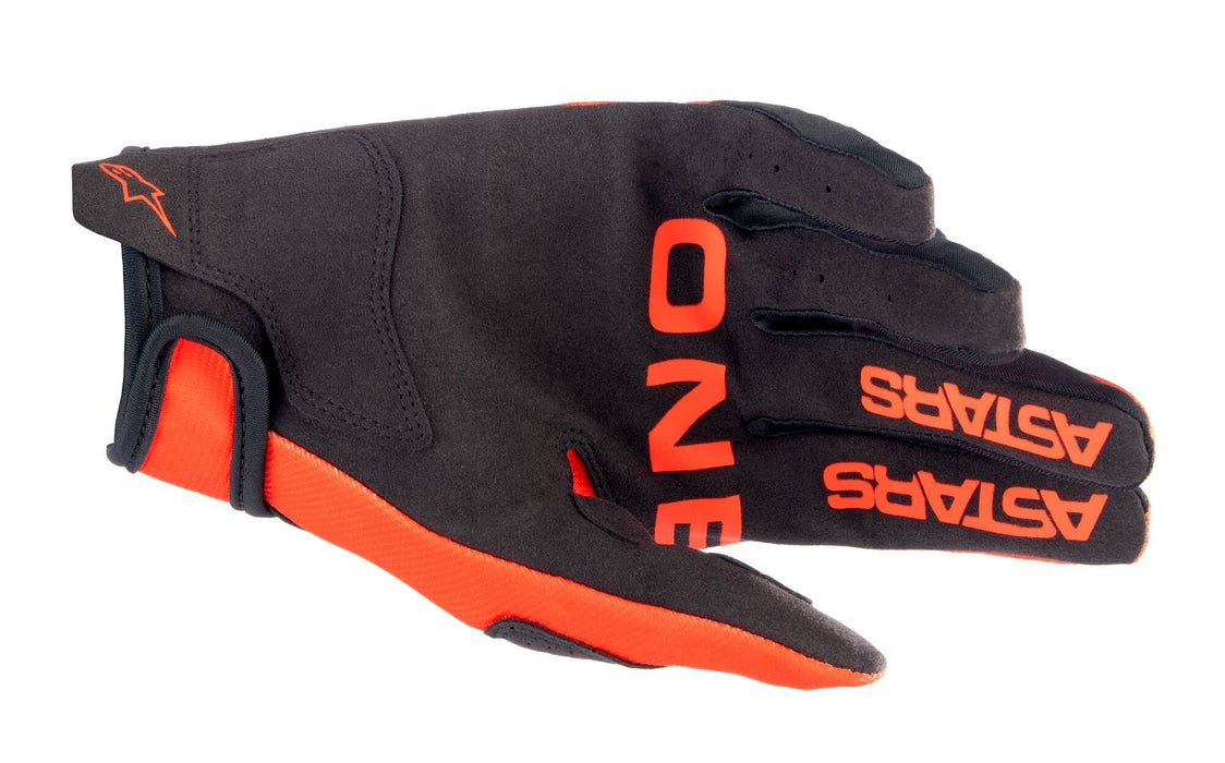 Alpinestars 3561823-411-S: Radar Gloves Hot Orange/Black Sm