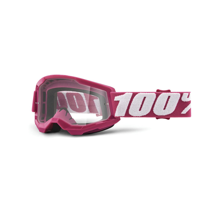 100% Strata 2 Junior Motocross & Mountain Biking Goggles - MX, MTB, Dirt Bike, Power Sport Protective Eyewear