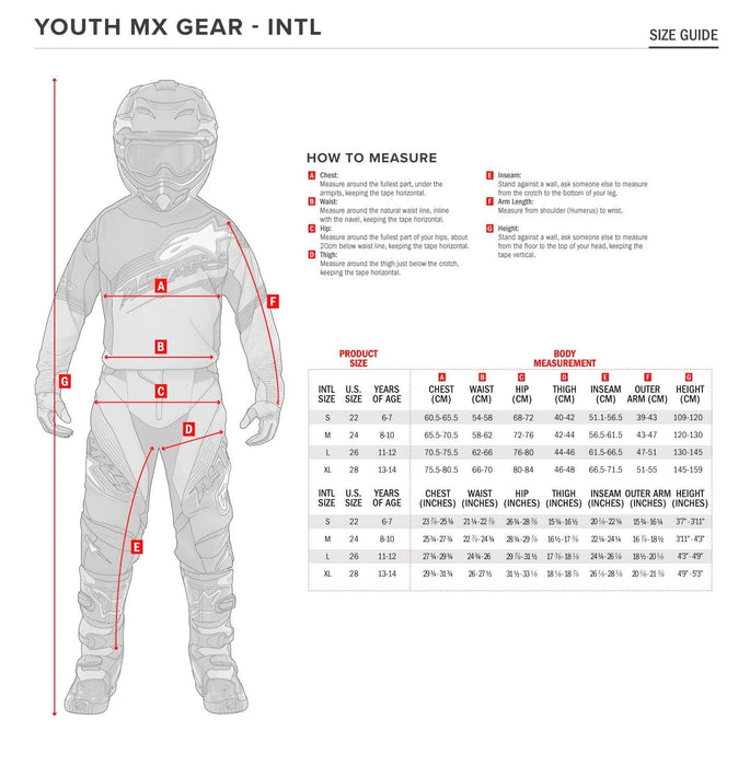 Alpinestars Youth Racer Lucent/Lurv/Pneuma/Hoen/Hana Motocross Pants