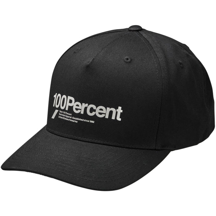 100% Manifesto Snapback Hat (BLACK)