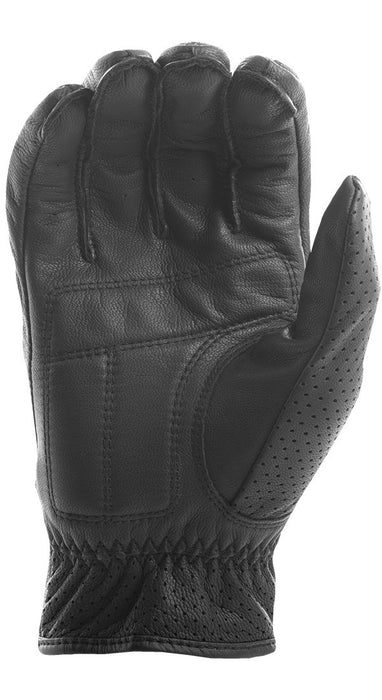 Highway 21 Jab Perforated Leather Motorcycle Gloves Black Large