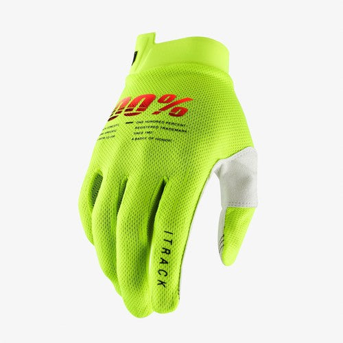 100% iTrack Motocross MX Dirt Bike Gloves