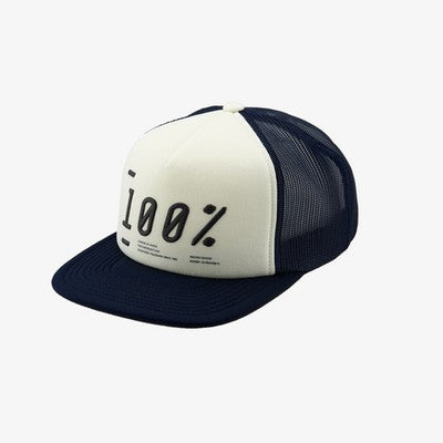 100% Transfer Trucker Hat Navy