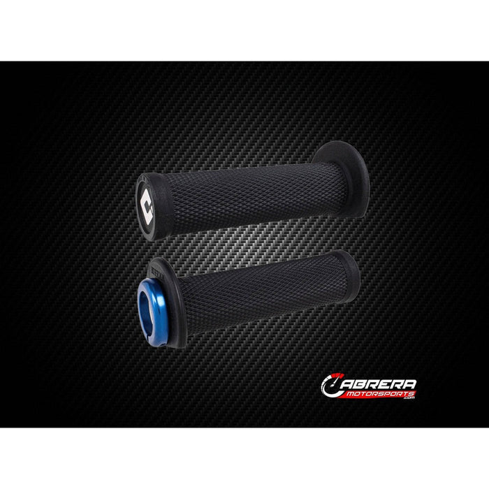 Odi ATV Ruffian Half Waffle Lock On Grips Red/red Clamp