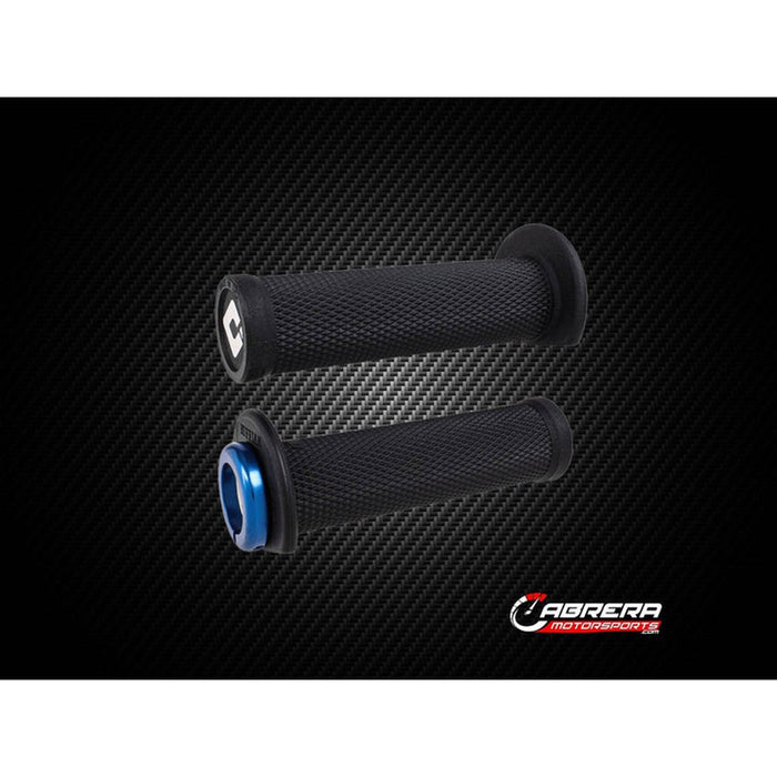 Odi ATV Ruffian Half Waffle Lock On Grips Red/red Clamp