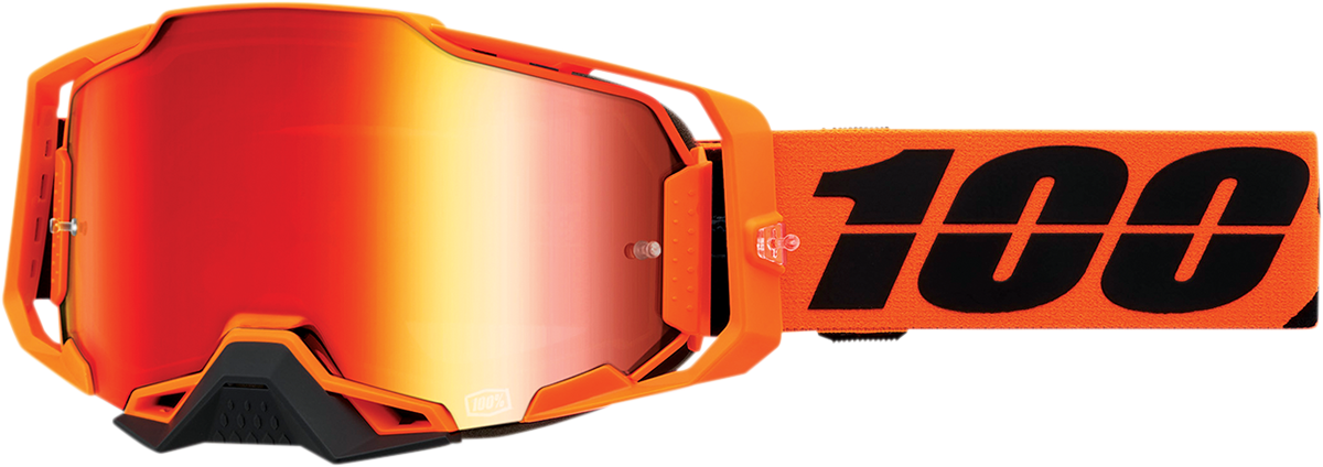 100% Armega CW2 Goggles Red Mirror Lens