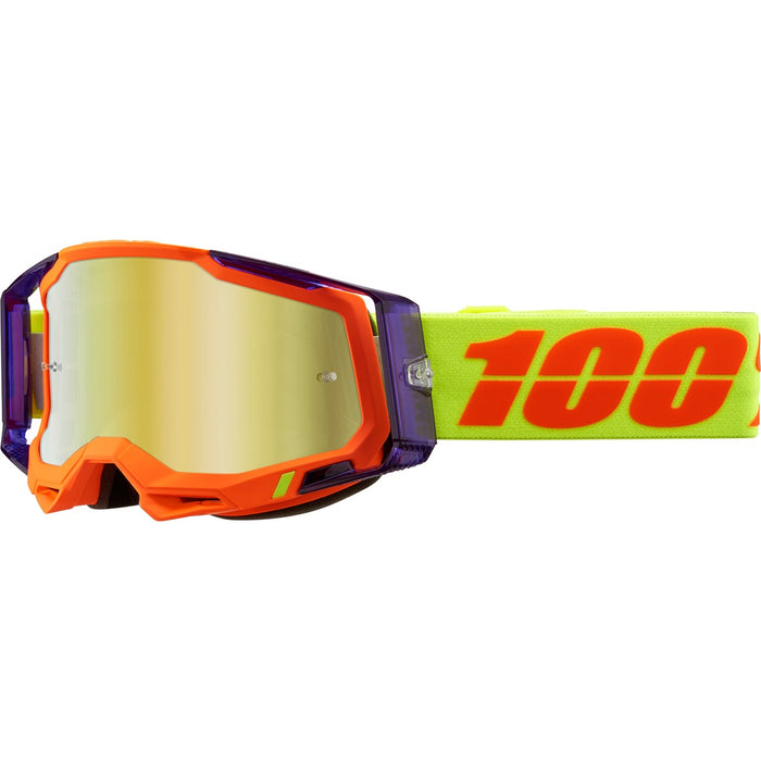 100% Racecraft 2 Goggles Panam Mirror Gold