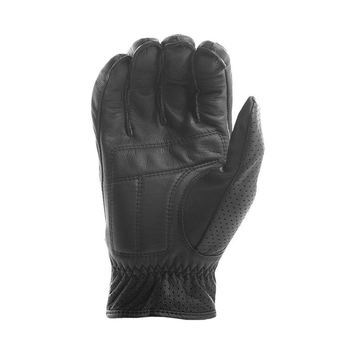 Highway 21 Jab Perforated Leather Motorcycle Gloves Black Large