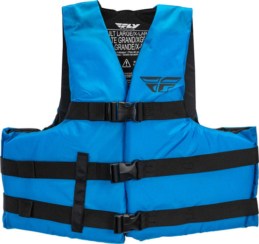 FLY Racing Adult Nylon Flotation Vest (Blue, Small/Medium)