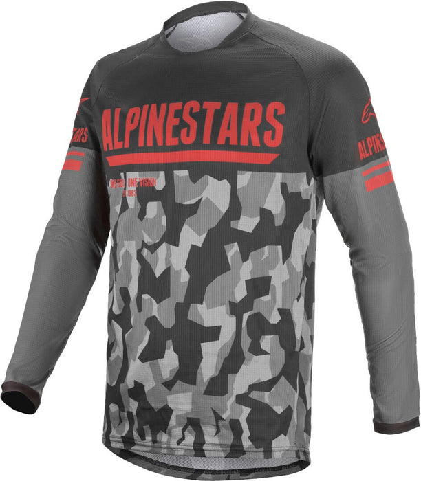 Alpinestars 3763019-9133-2X Venture R JERSEY Grey Camo/Red Fluo (2X)