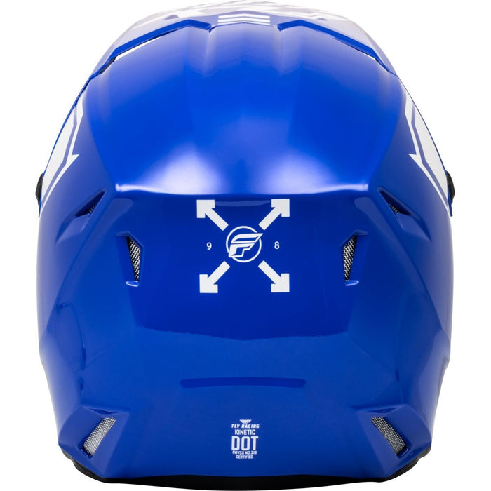 Fly Racing Kinetic Menace Helmet Blue/White Large