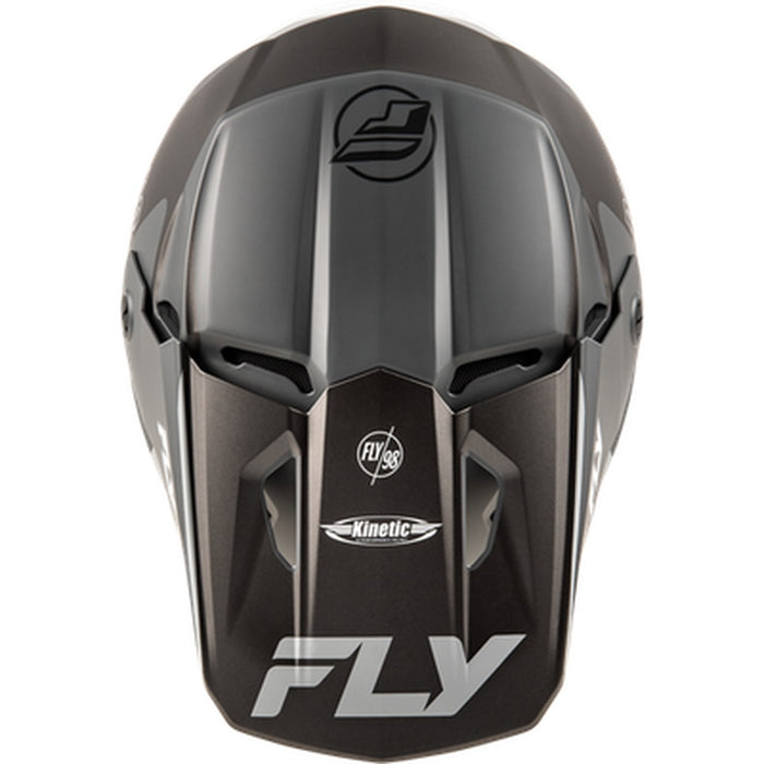 Fly Racing Kinetic Rally Helmet Matte Grey/Black/White Large