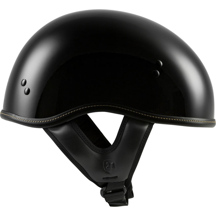 Highway 21 .357 Solid Half Helmet Gloss Black XL