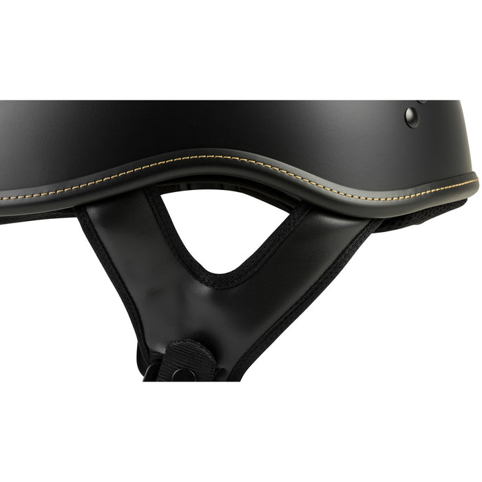 Highway 21 .357 Solid Half Helmet Matte Black XL