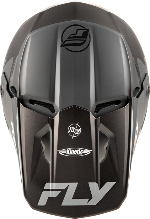 Fly Racing Kinetic Rally Helmet Matte Grey Black White
