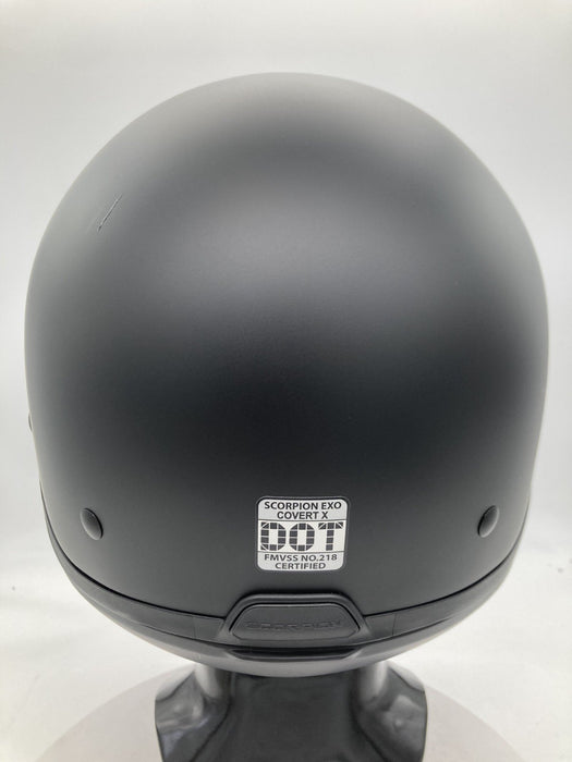 Scorpion Exo Covert-X Matte Black Open Face Helmet Motorcycle Size M
