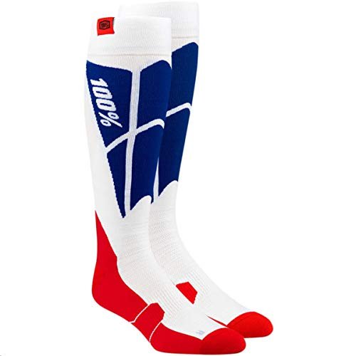 HI SIDE Thin Moto SockWhite/Blue