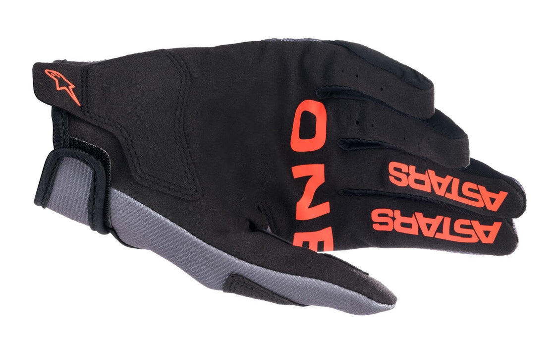 Alpinestars 3561823-9397-S: Radar Gloves Magnet/Neon Red Sm
