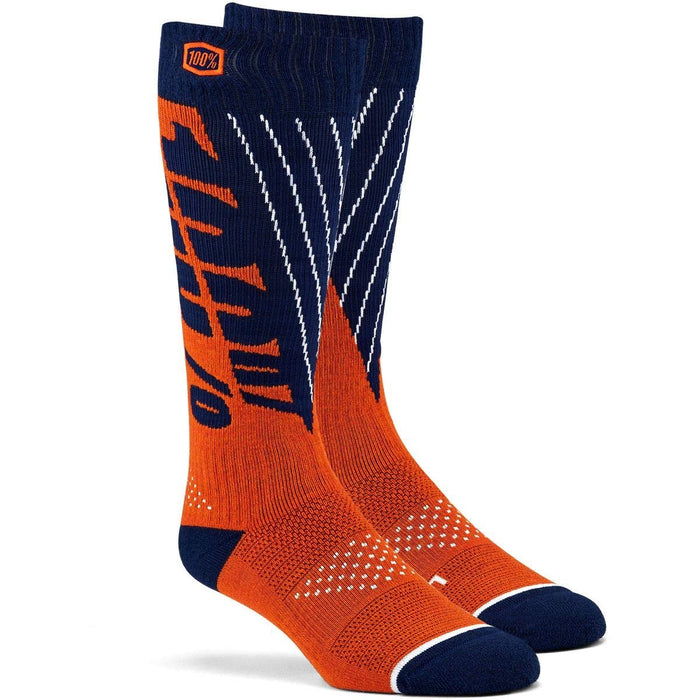 TORQUE Thick Comfort Moto SockNavy/Orange