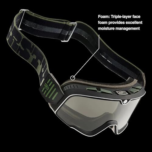 100% BARSTOW Premium Protective Sport Goggles with Minimal Frame