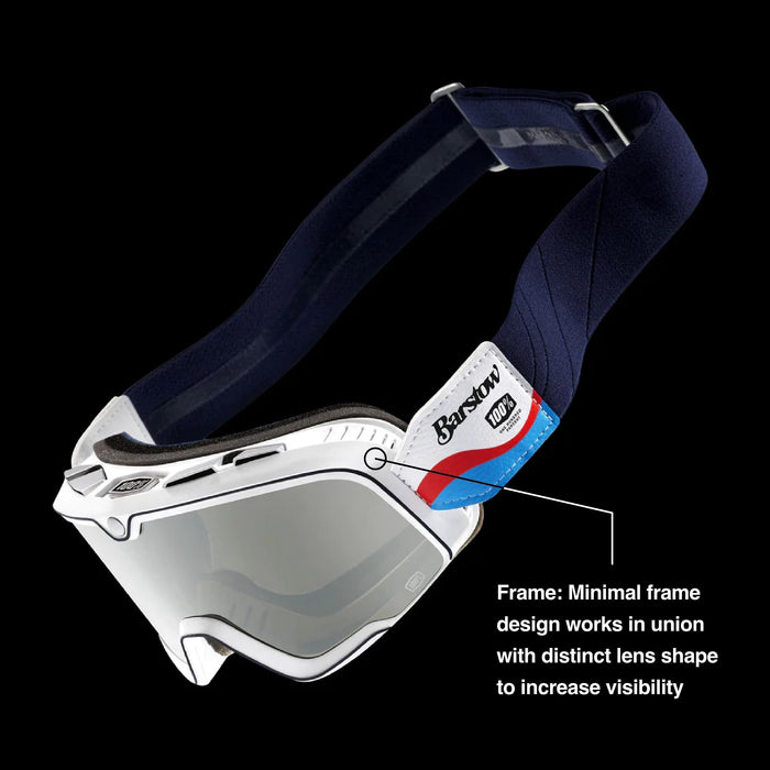 100% BARSTOW Premium Protective Sport Goggles with Minimal Frame