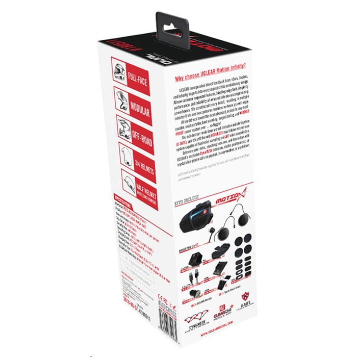UCLEAR Digital Motion Infinity Helmet Communication System (Dual Kit)