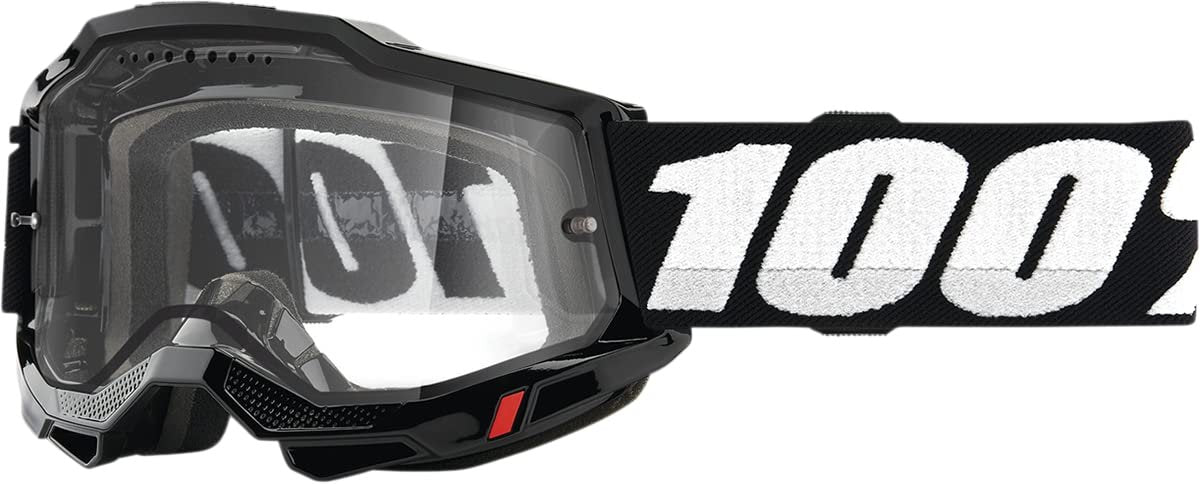 100% ACCURI 2 ENDURO Mountain Bike & Motocross Racing Protective Goggles (Blue - Clear Lens)