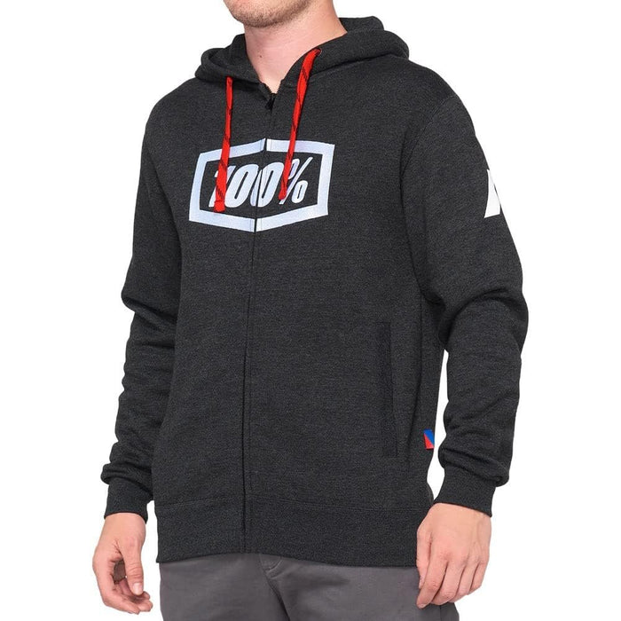 100% Unisex-Adult Syndicate Zip-Front Hoodie