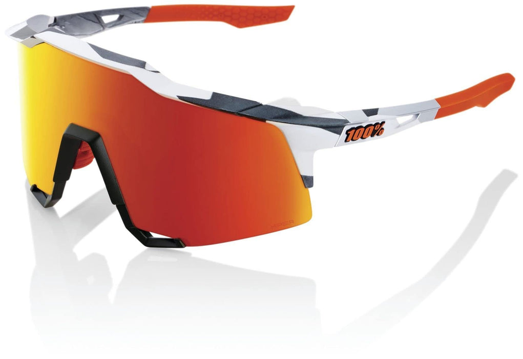 100% SPEEDCRAFT Sport Performance Cycling Sunglasses with HD Interchangeable Lens in Lightweight TR90 Frame