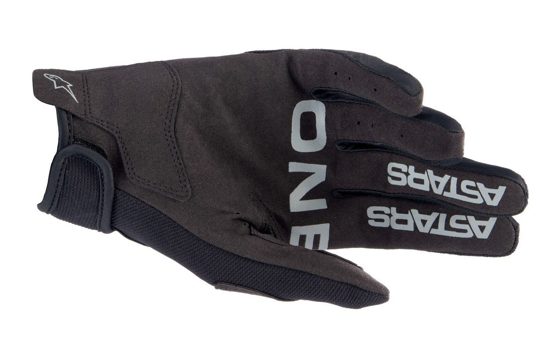 Alpinestars 3561823-1419-S: Radar Gloves Black/Brushed Silver Sm