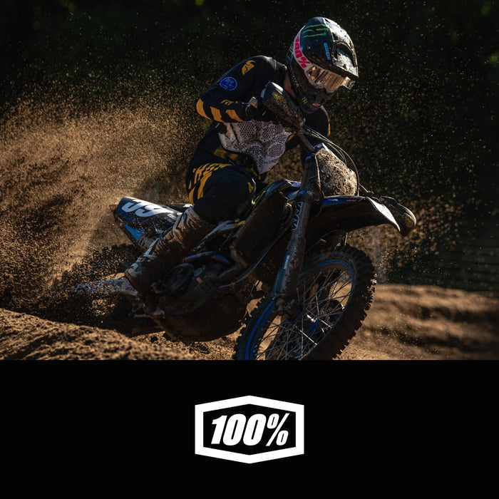 100% Strata 2 Sand Motocross & Mountain Bike Goggles - MX and MTB Racing Protective Eyewear
