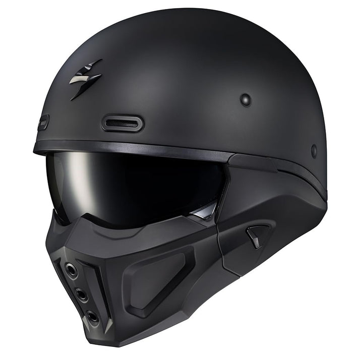 ScorpionEXO Covert X Open Face Half Shell 3/4 Mode Motorcycle Helmet Comm Ready Speaker Pockets DOT