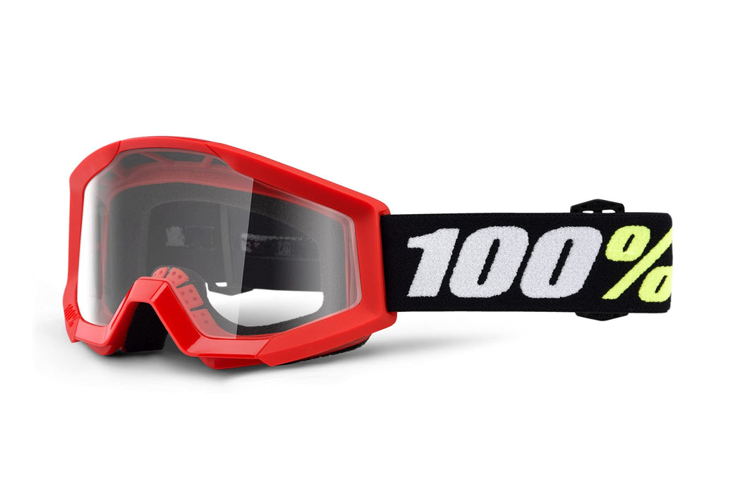 100% Strata 2 Mini Motocross & Mountain Biking Goggles - MX, MTB, Dirt Bike, Power Sport Protective Eyewear