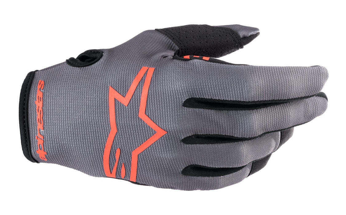 Alpinestars 3561823-9397-S: Radar Gloves Magnet/Neon Red Sm