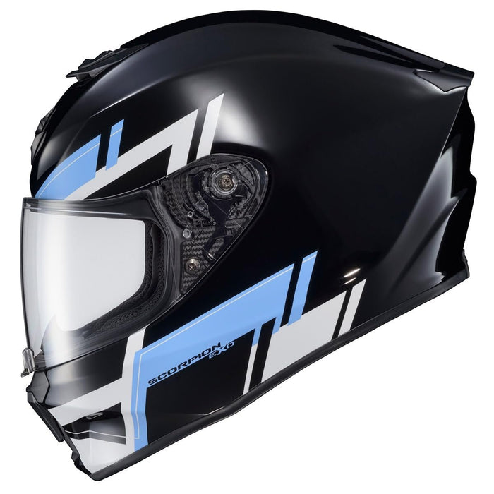 ScorpionEXO R420 Full Face Polycarbonate Street Motorcycle Helmet Comm Ready Speaker Pockets DOT Snell Approved Adult