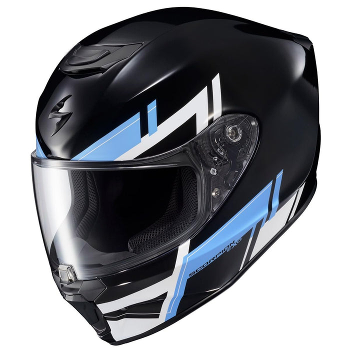 ScorpionEXO R420 Full Face Polycarbonate Street Motorcycle Helmet Comm Ready Speaker Pockets DOT Snell Approved Adult