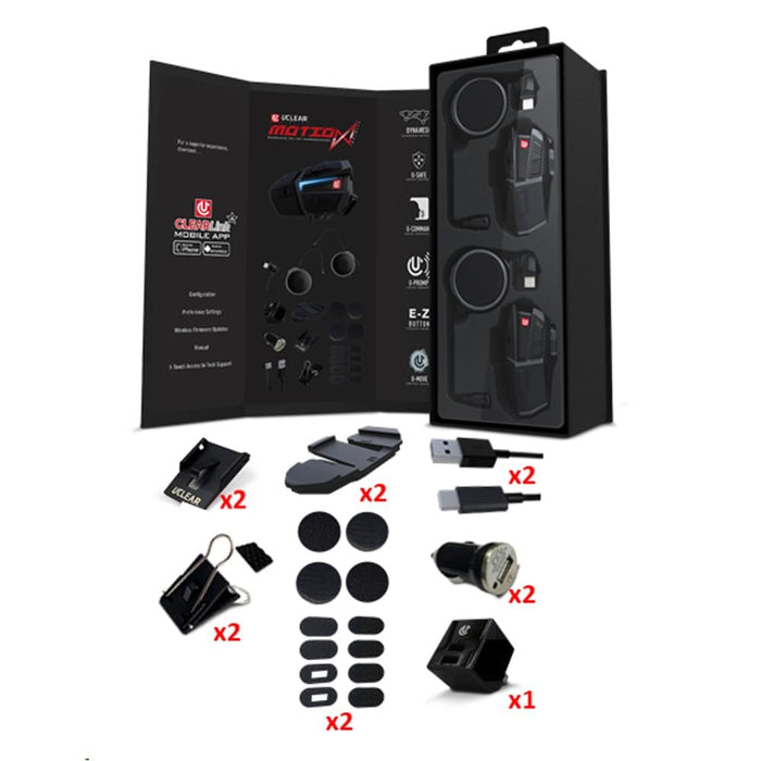 UCLEAR Digital Motion Infinity Helmet Communication System (Dual Kit)