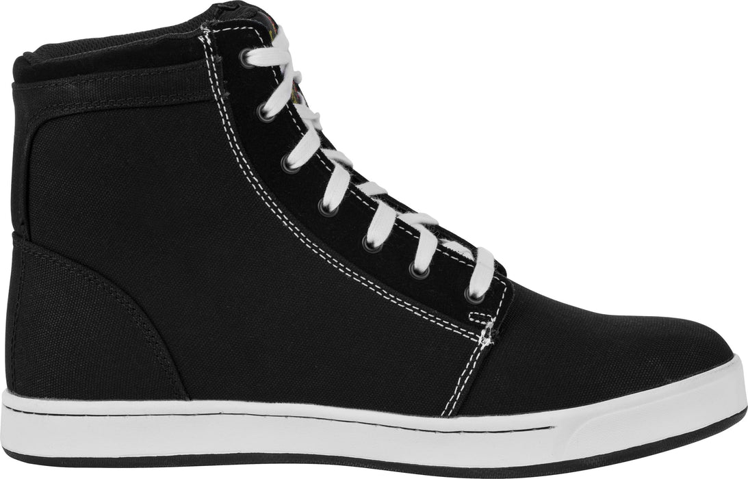 Highway 21 Axle Moto Shoes with Reinforced Toe & Heel, Black/White