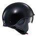 Scorpion EXO-C90 Gloss Black half helmet with tinted visor extended